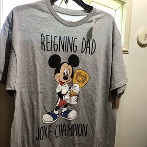 Mickey Mouse Dads Humor Tshirt! Sz. L NWT!